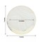 10 White 7" Round Plastic Salad and Dinner Plates Gold Strokes Party Decorations